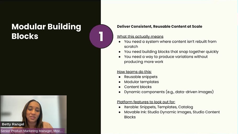 Modular content: mix, match, and personalize at scale