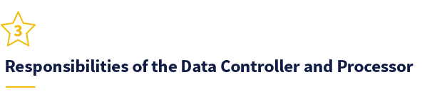 Responsibilities of the Data Controller and Processor