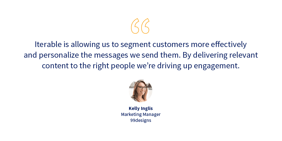 99designs customer case study quote