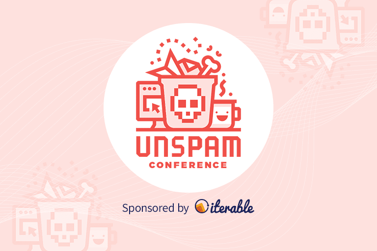 Really Good Emails UNSPAM conference, sponsored by Iterable
