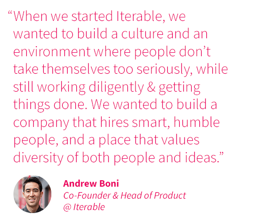 Andrew Boni Best Places to Work quote