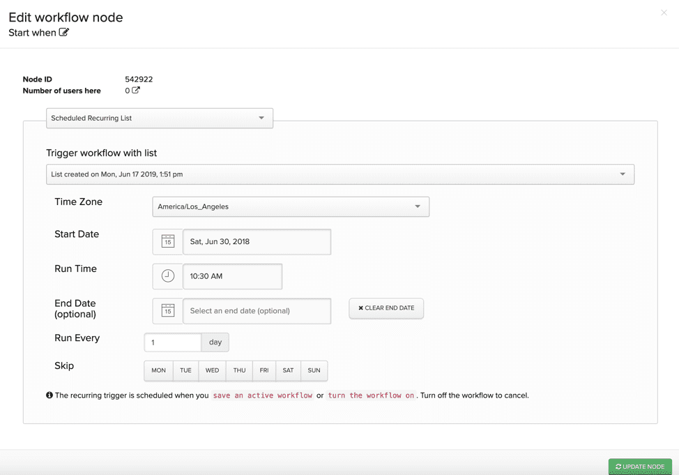 Trigger Workflow Node