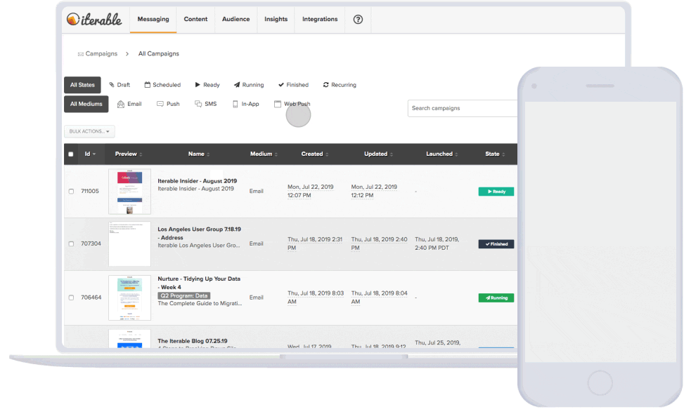 Iterable User Interface