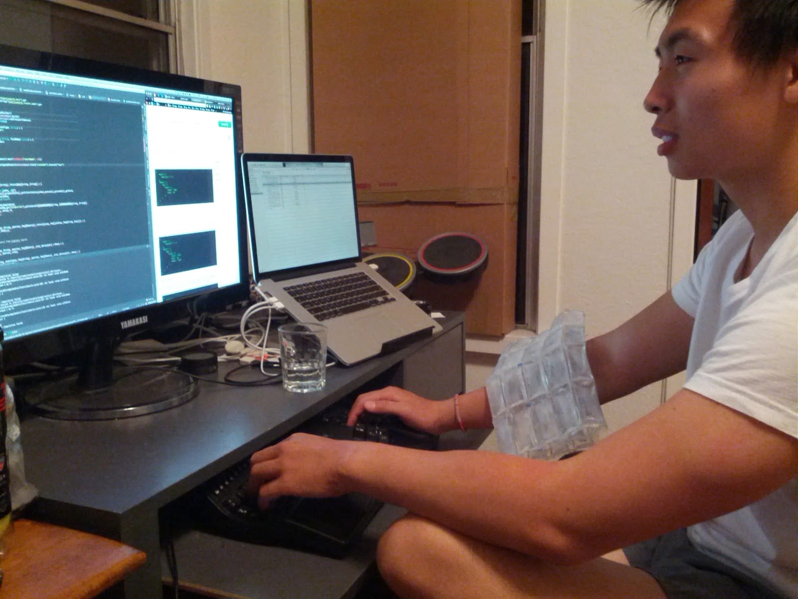 Iterable CEO Justin Zhu in the old office