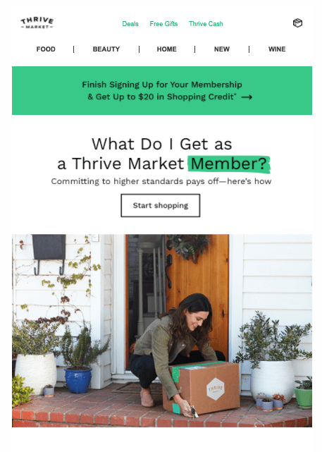 Thrive Market email - Pt 1