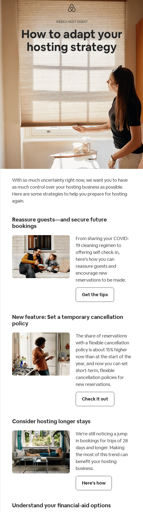 Airbnb Email - How to adapt your hosting strategy