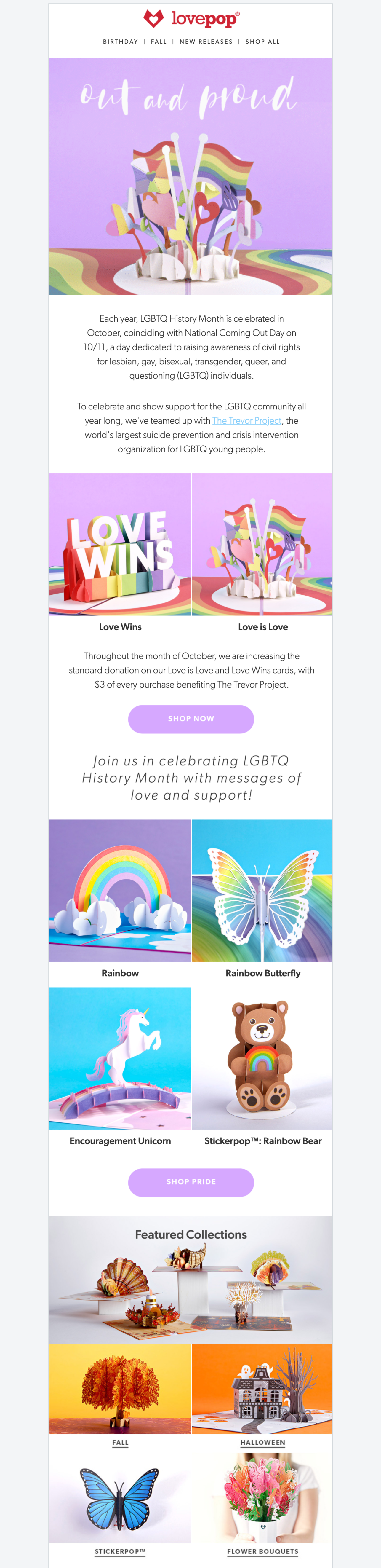 Lovepop Pride Email