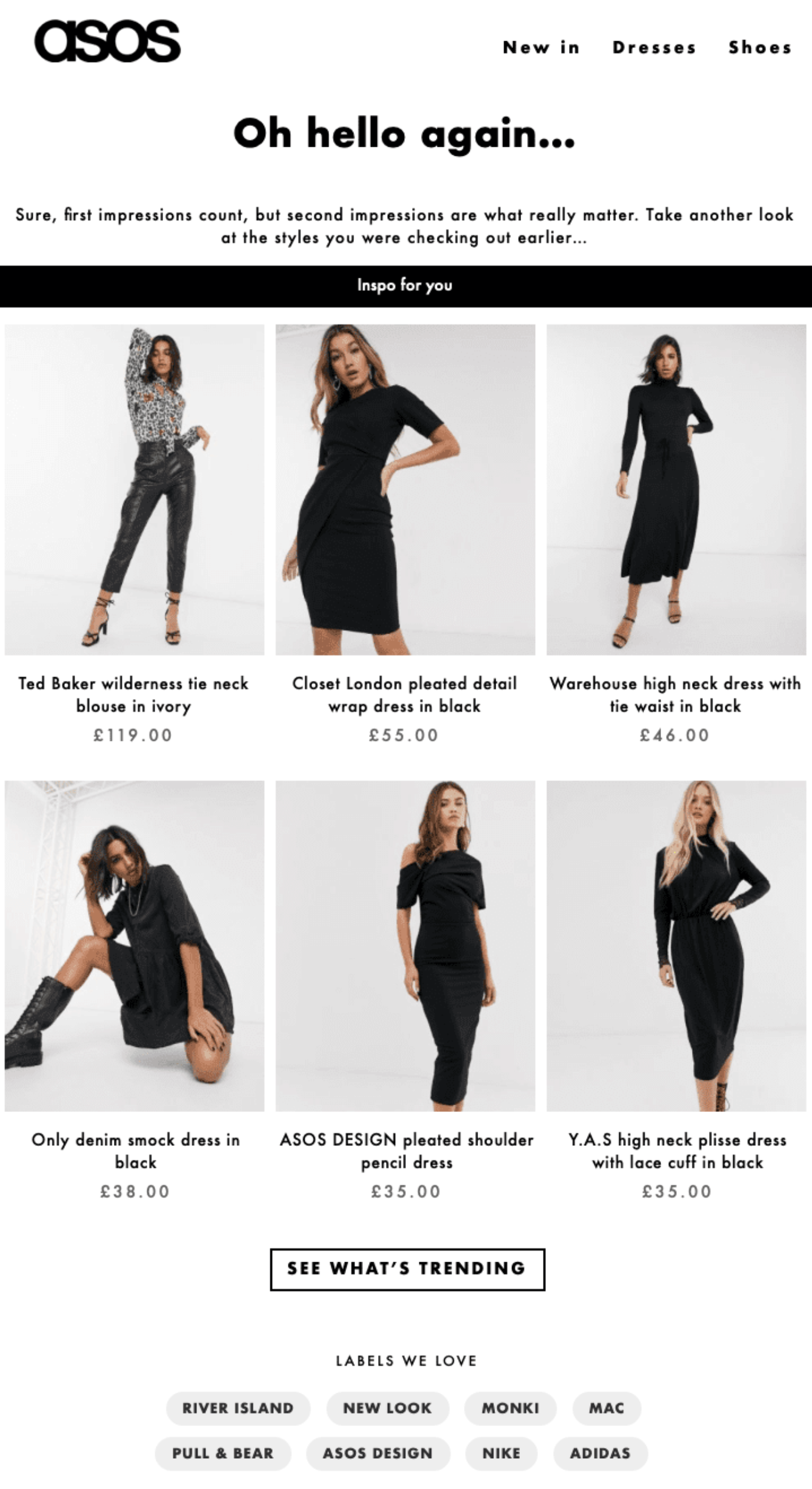 Asos Abandoned Browse