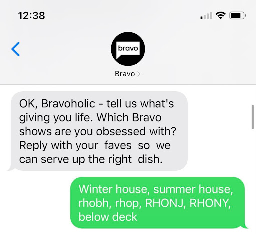 Bravo SMS Keywords