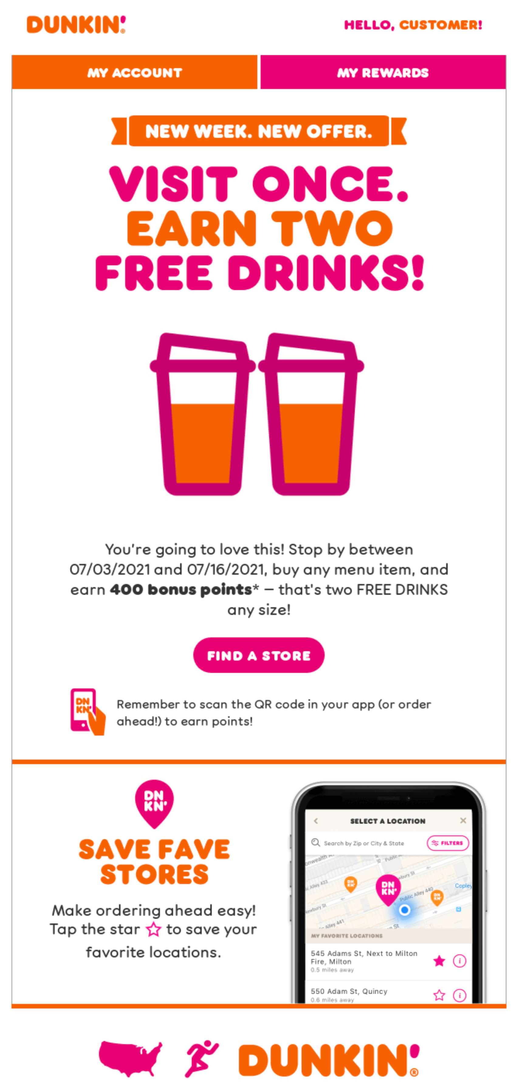Dunkin' In-Store Promotion