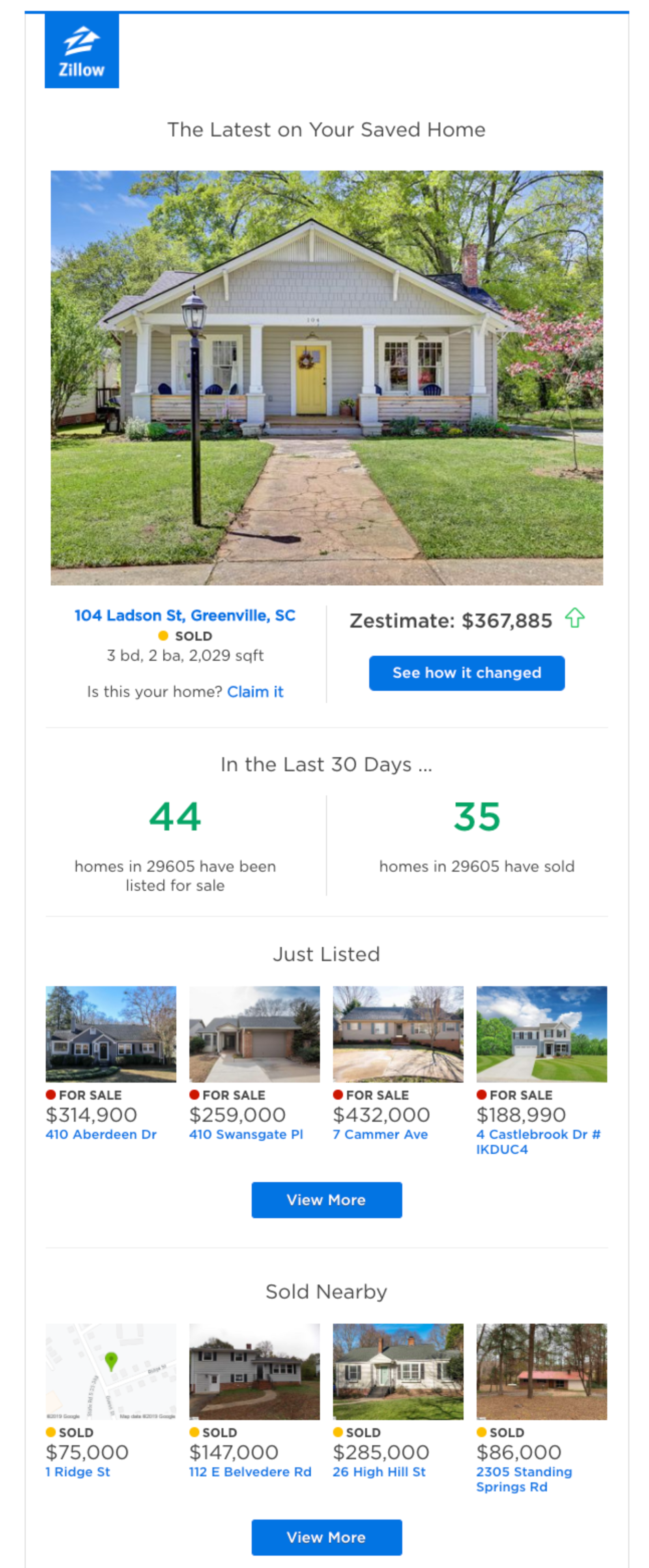 Zillow promotional campaign