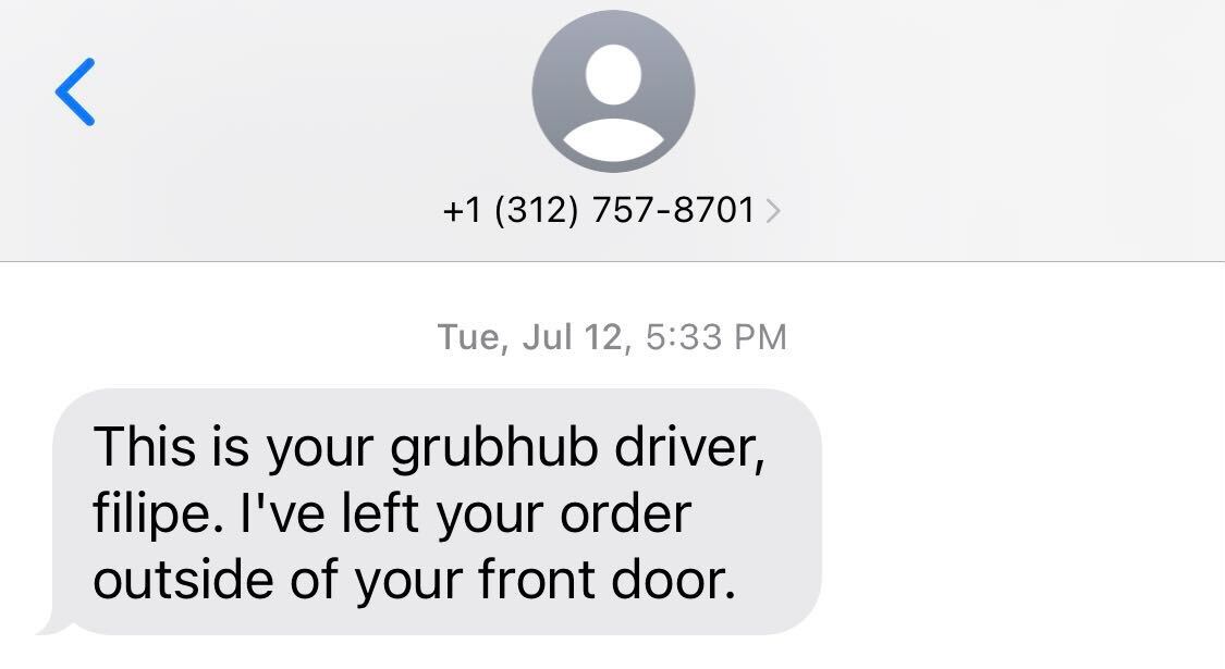 Grubhub uses SMS for immediate updates