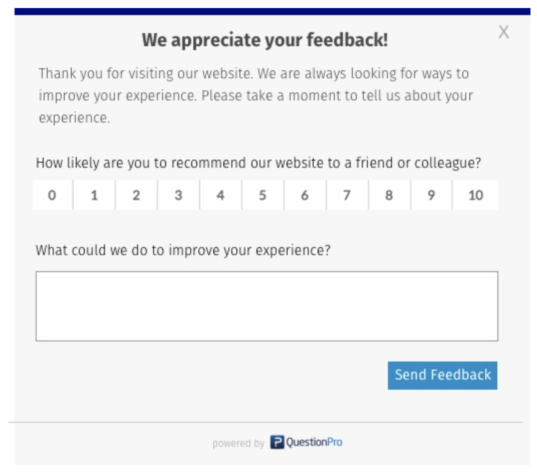 NPS survey as a way to collect customer sentiments
