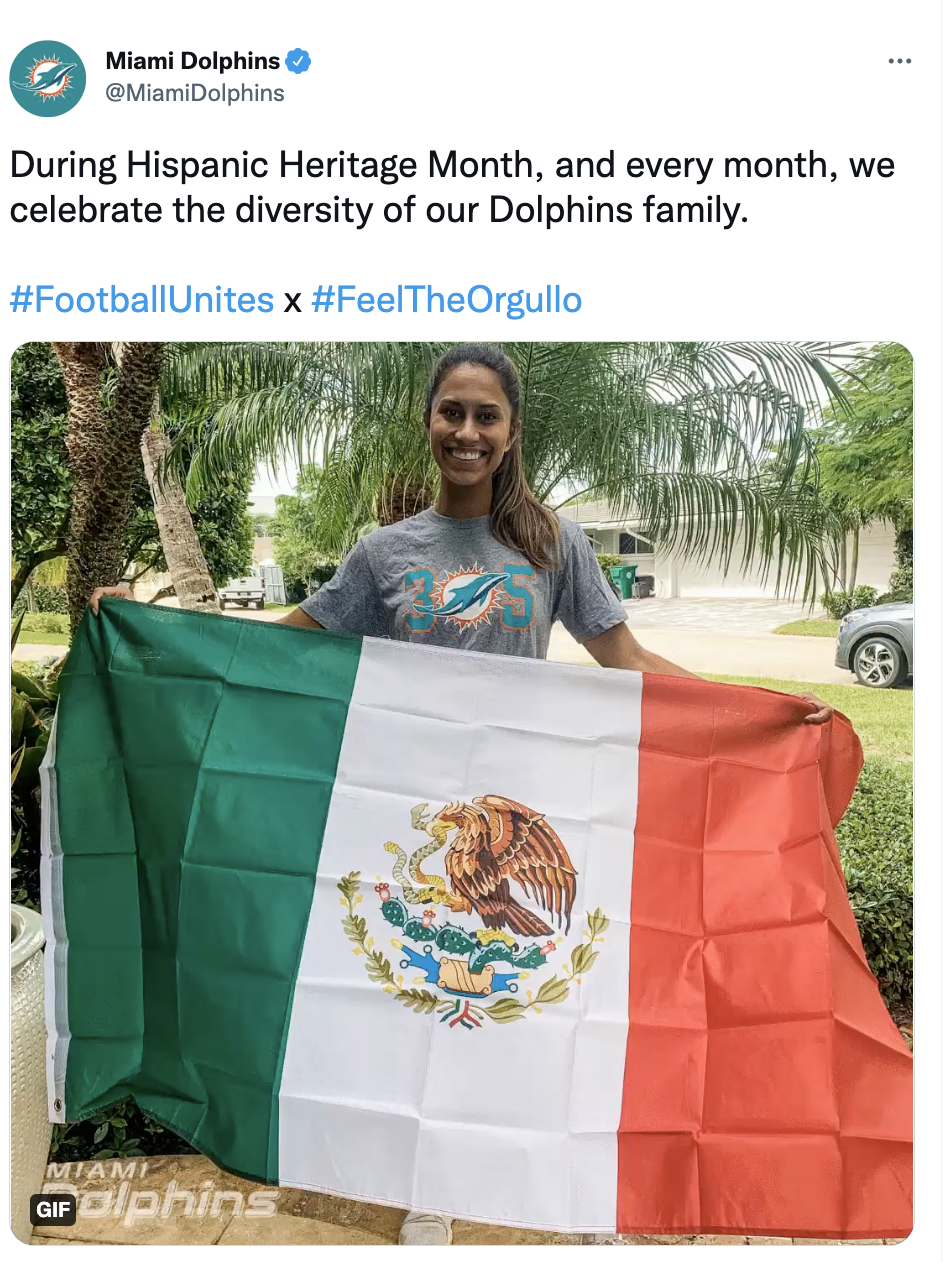 Miami Dolphins celebrate Hispanic diversity