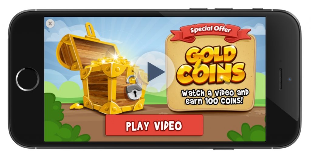 Motioncue example of a video ad within a mobile game