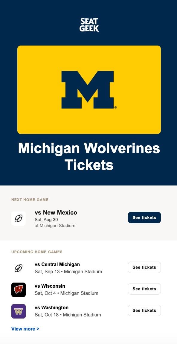 SeatGeek Michigan image