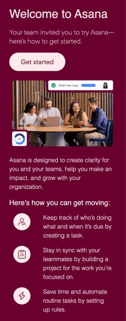 Welcome To Asana image