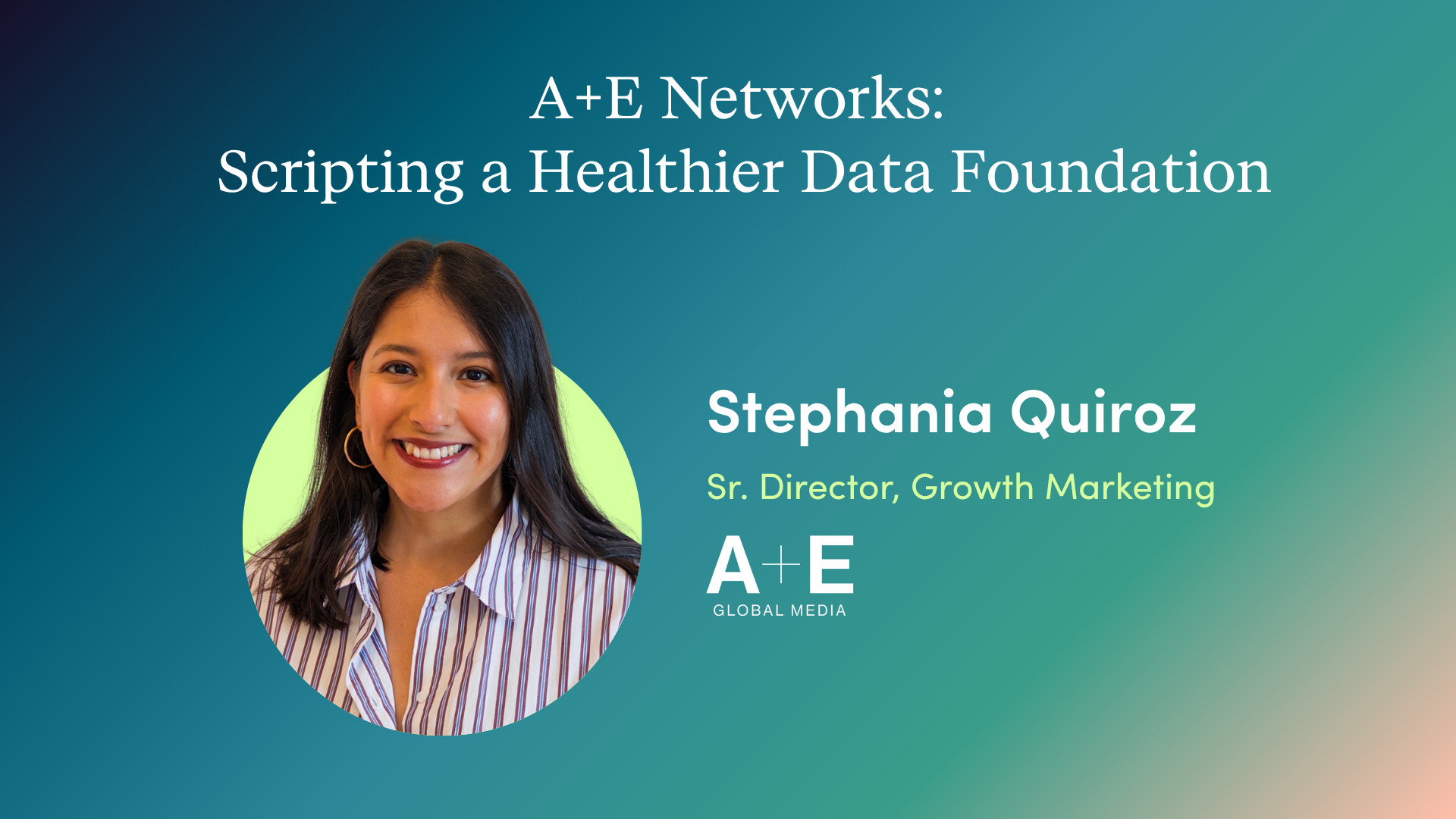 Activate Tour New York | A+E Networks: Scripting a Healthier Data Foundation